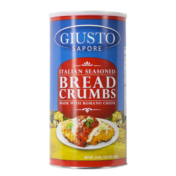 Giusto Sapore Italian Seasoned Bread Crumbs 24oz Made with Romano Cheese