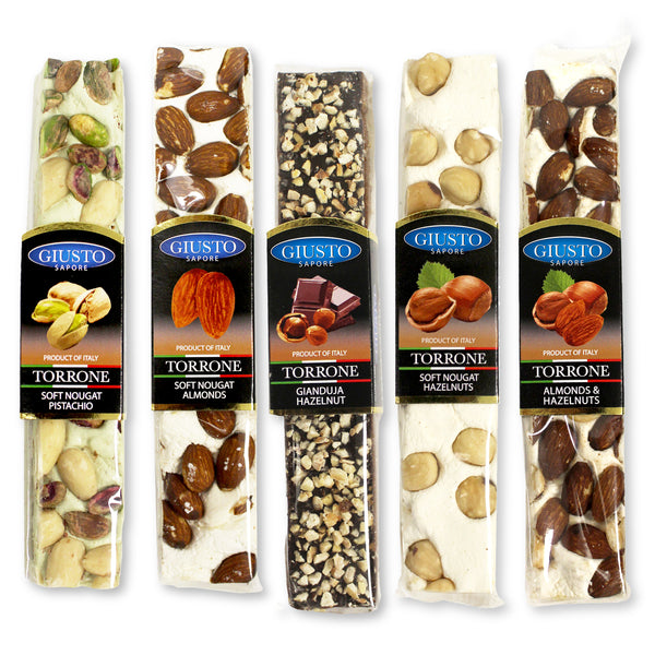 Giusto Sapore Dessert Shop Torrone Bars 3.5oz - 5 Pack (Nut)