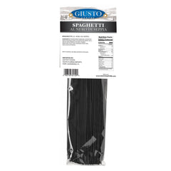 Giusto Sapore Italian Squid Ink Spaghetti Pasta "Al Nero Di Seppia" 500g - Giusto Sapore