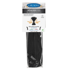 Giusto Sapore Italian Squid Ink Spaghetti Pasta "Al Nero Di Seppia" 500g - Giusto Sapore