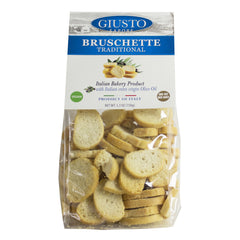 Giusto Sapore Bruschette Crackers 7.1oz. with Italian Extra Virgin Oil - (Traditional) - Giusto Sapore