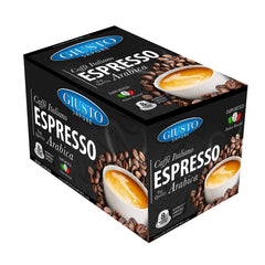 Giusto Sapore Caffe Italiano Espresso Italian Roasted Top Quality Arabica Coffee - 8 Nespresso Compatible Capsules - Giusto Sapore