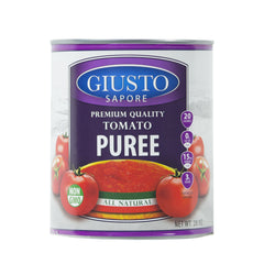 Giusto Sapore Italian Tomato Puree - No Salt Added 28oz - Giusto Sapore